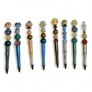 Hand Crafted Frozen Theme  Characters  Pens Buyers Choice NEW Blue
